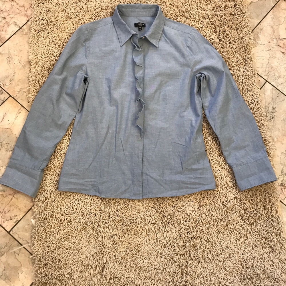 Talbots Blue Blouse - Picture 6 of 8